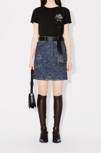 Jupe courte Kenzo Star Tiger - Rinse Blue Denim