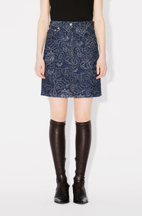 Jupe courte Kenzo Star Tiger - Rinse Blue Denim
