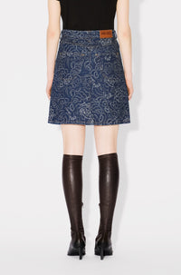 Jupe courte Kenzo Star Tiger - Rinse Blue Denim