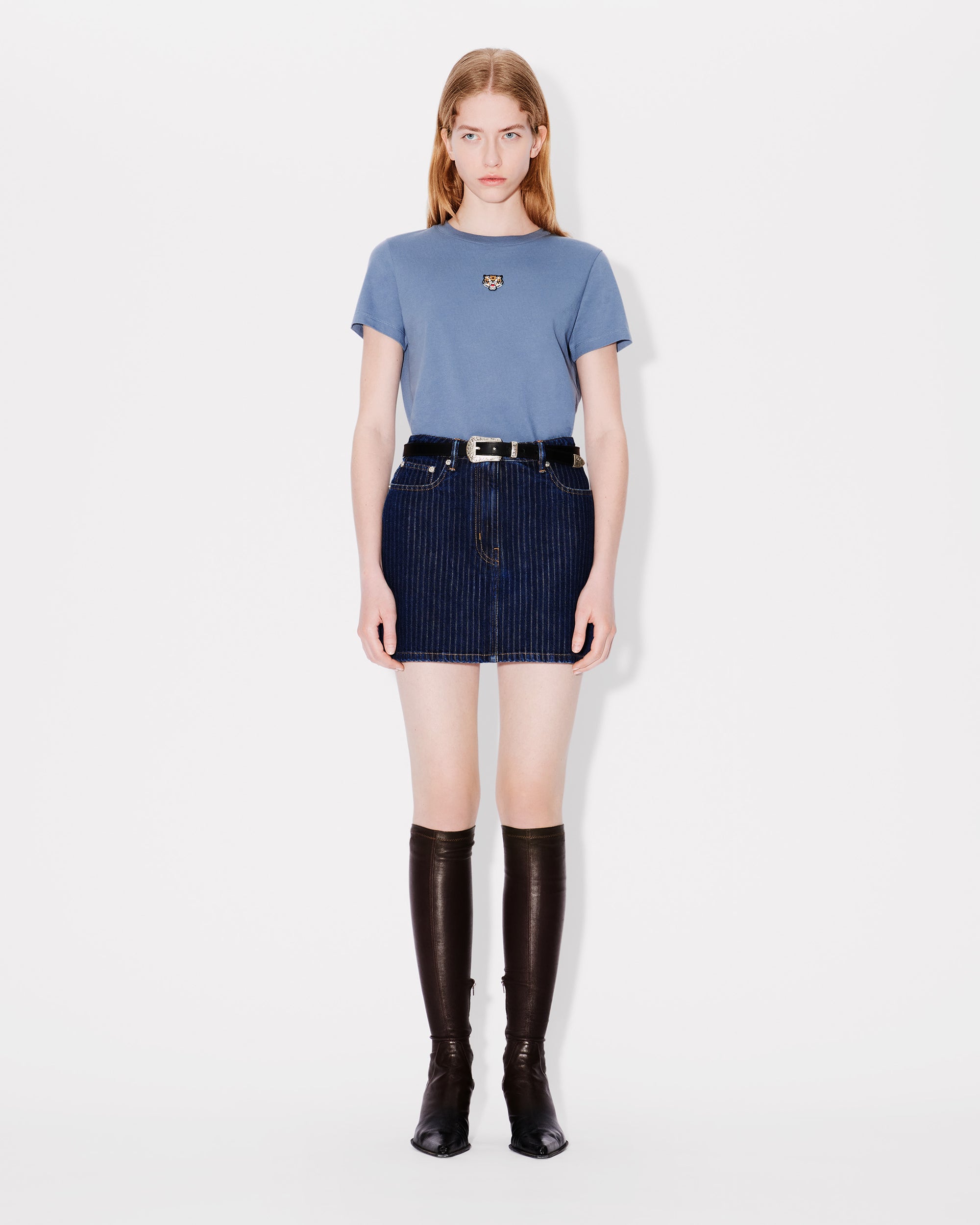 Mini Skirt Stripped Jacquard