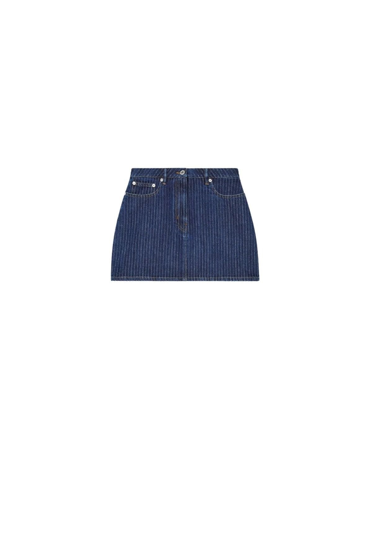 Mini Skirt Stripped Jacquard