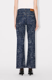 Jean Bara court Kenzo Star Tiger - Rinse Blue Denim