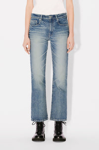 Jean Bara court - Stone Bl Dirty Blue Denim
