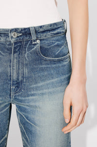 Jean Bara court - Stone Bl Dirty Blue Denim