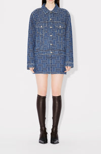 Kenzo Weave Trucker Jacket - Medium Stone Blue Denim