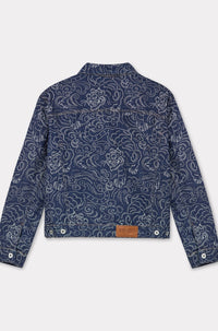 Oversized trucker jacket Kenzo Star Tiger - Rinse Blue Denim