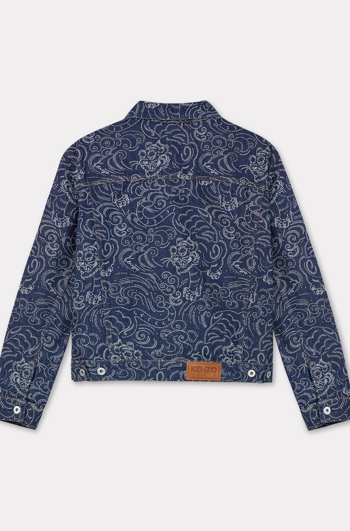 Oversized trucker jacket Kenzo Star Tiger - Rinse Blue Denim