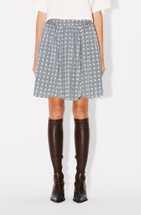 Kenzo Weave Short Skirt - Pale Grey