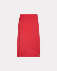 Sun-Ray Pleats Midi Skirt