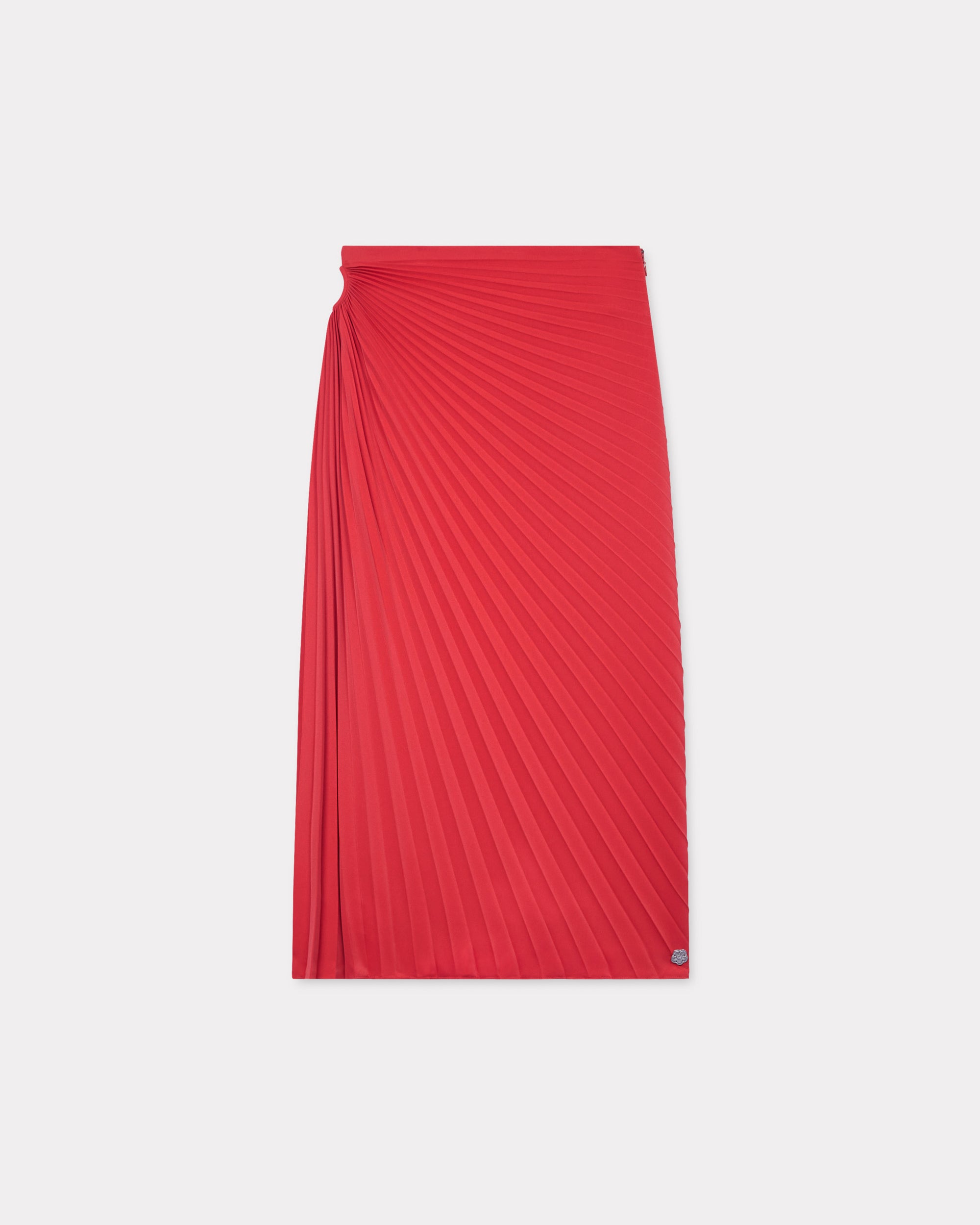 Sun-Ray Pleats Midi Skirt