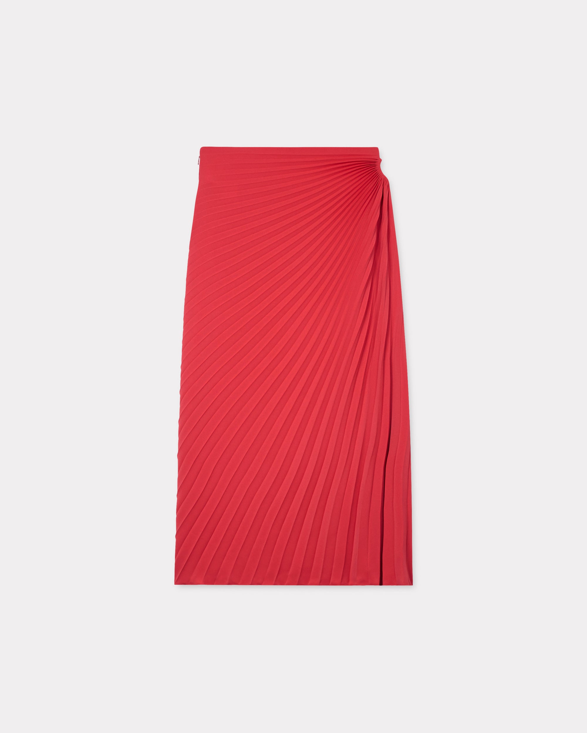 Sun-Ray Pleats Midi Skirt