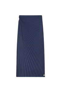 Jupe midi en plissé soleil - Blue Black