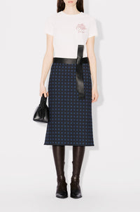 Kenzo Weave midi skirt - Midnight Blue