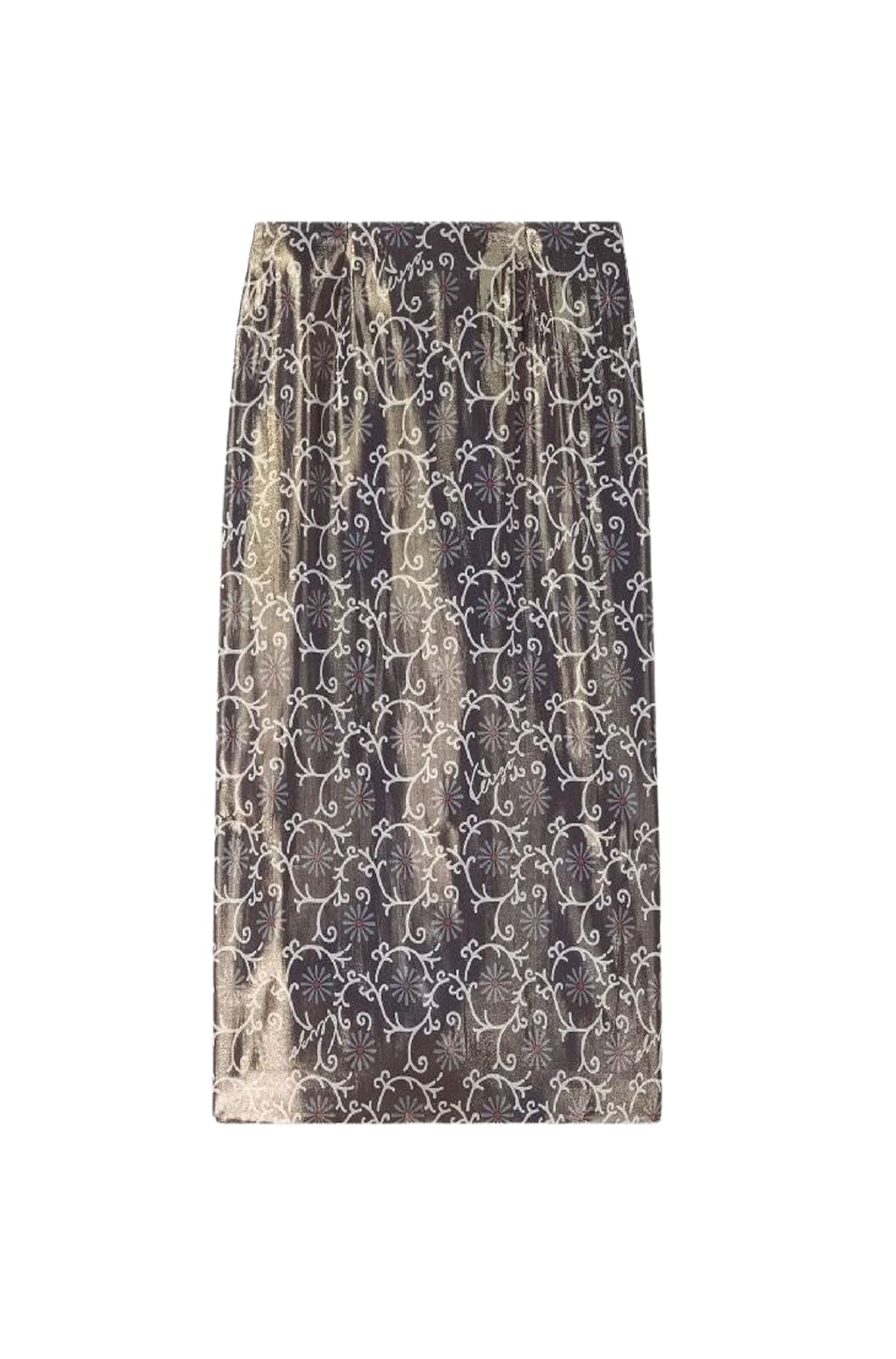 Straight midi skirt Kenzo Marguerite - Blue Black