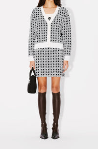 Kenzo Weave Wool Skirt - Off White
