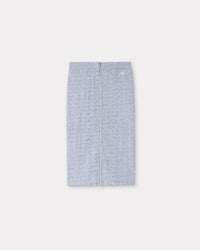Bicolor Rib Full Zip Skirt