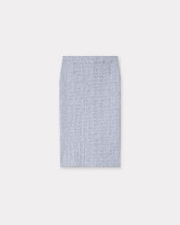 Bicolor Rib Full Zip Skirt