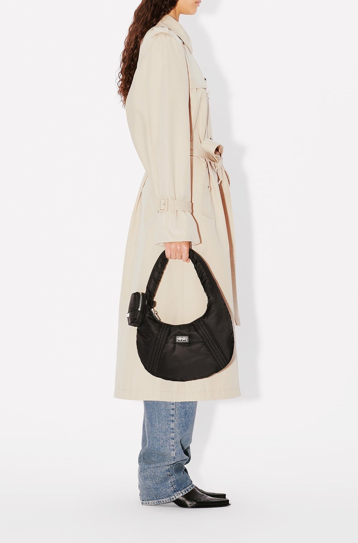 Long kimono trenchcoat - Beige