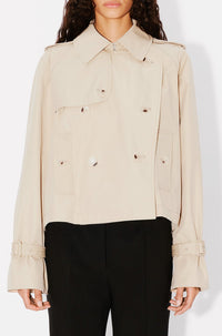 Short kimono trenchcoat - Beige