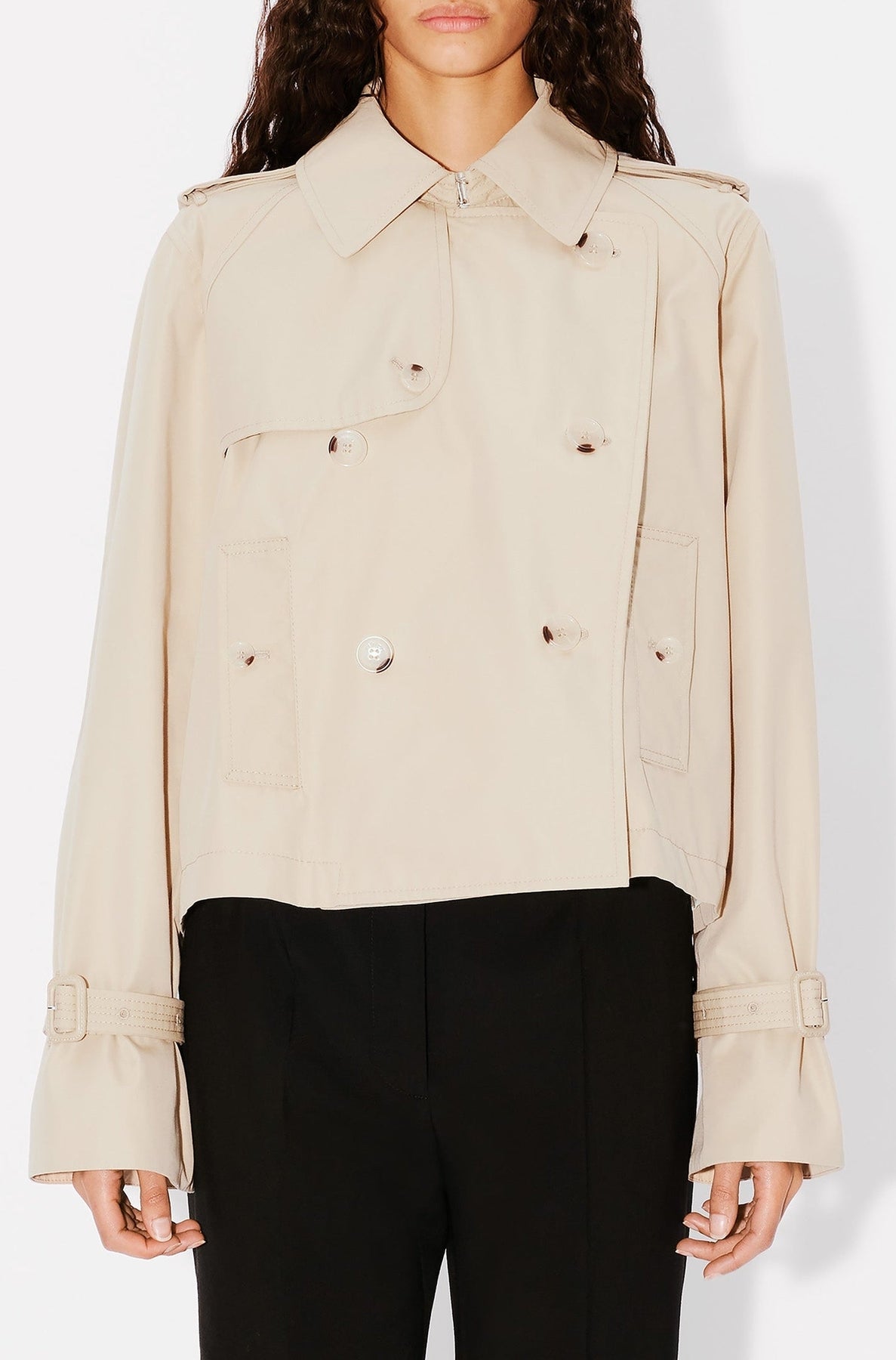Short kimono trenchcoat - Beige