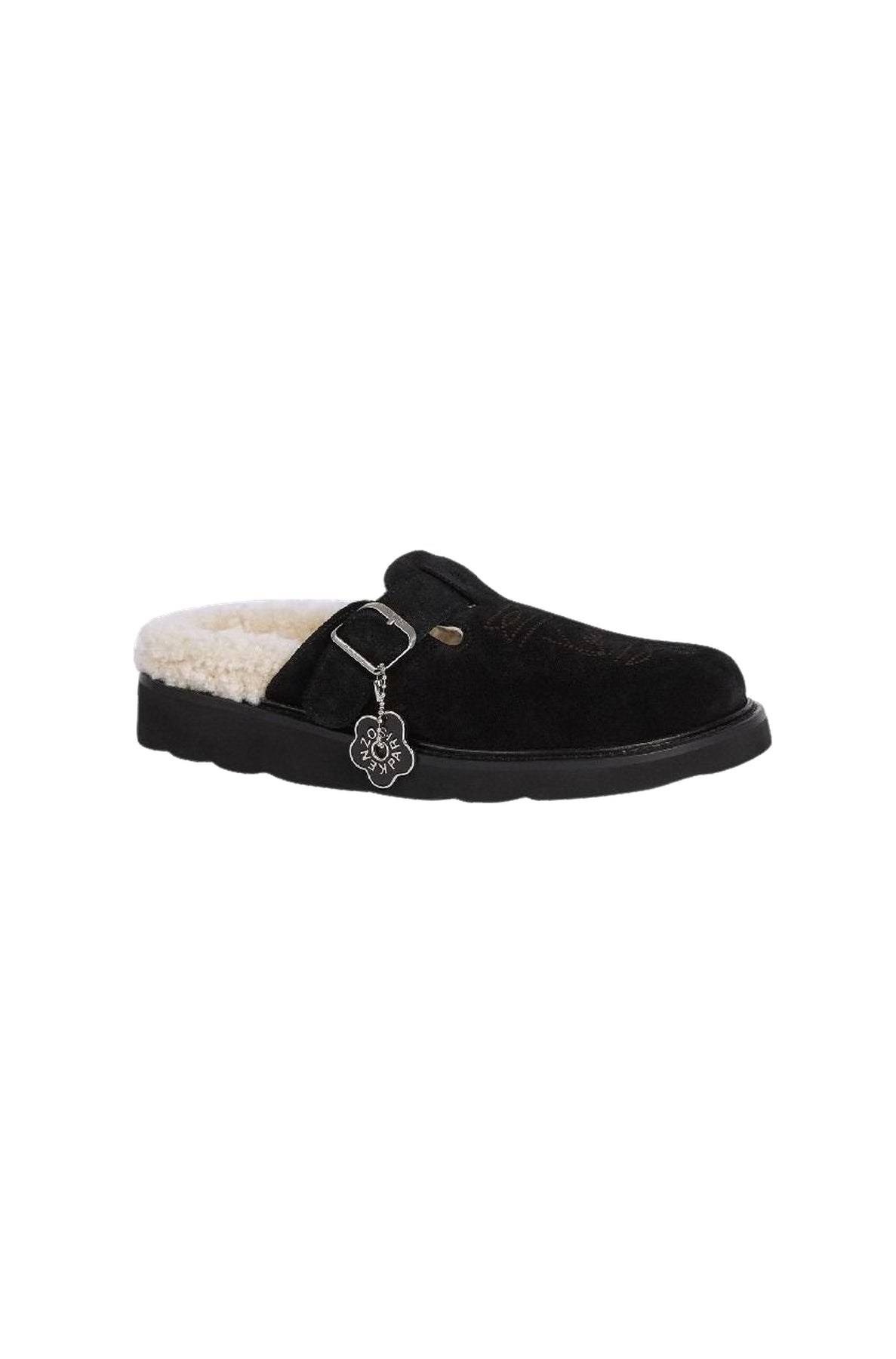 Kenzo Matto clogs in leather - Black