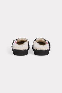 Kenzo Matto clogs in leather - Black
