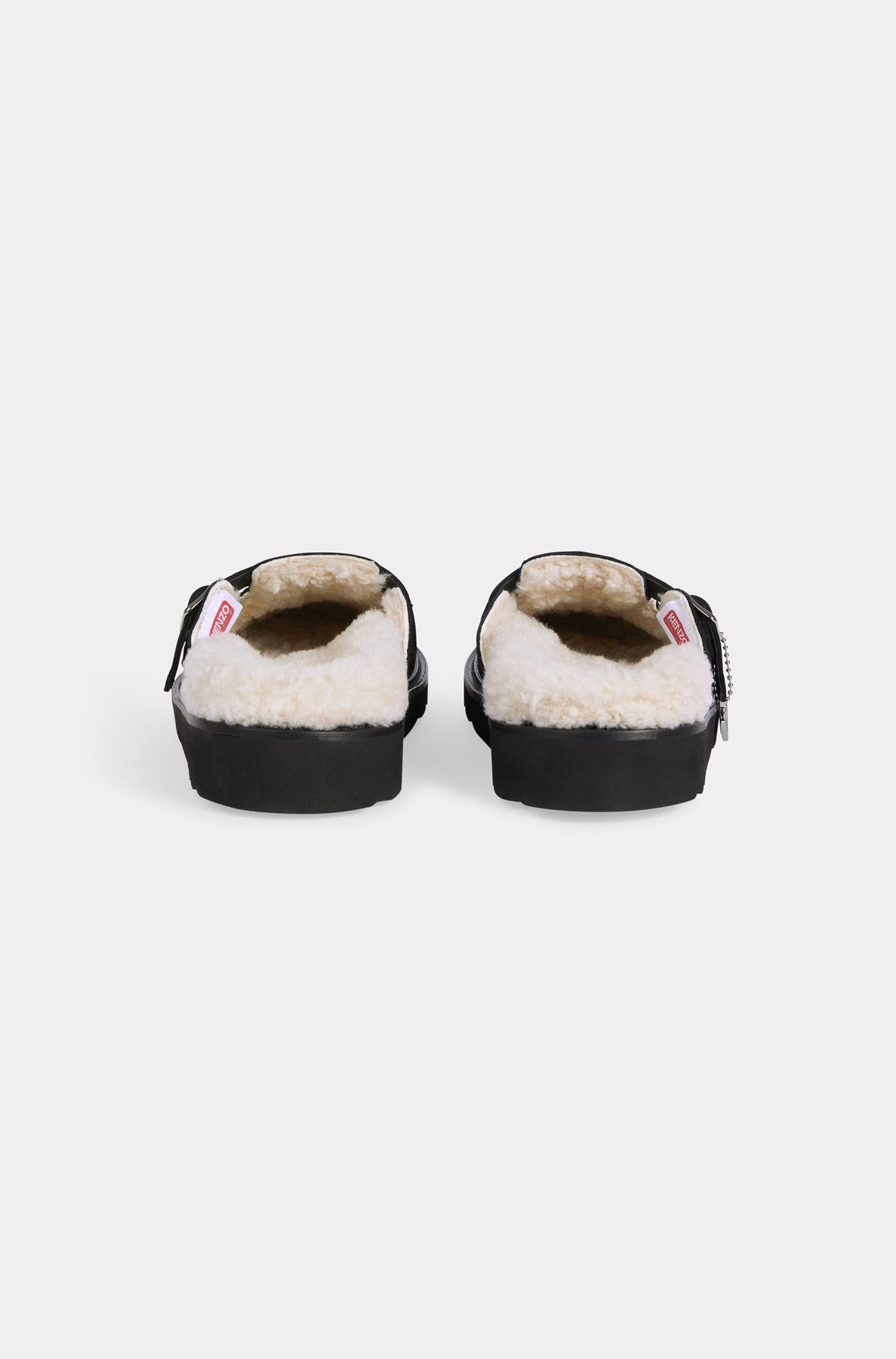 Kenzo Matto clogs in leather - Black