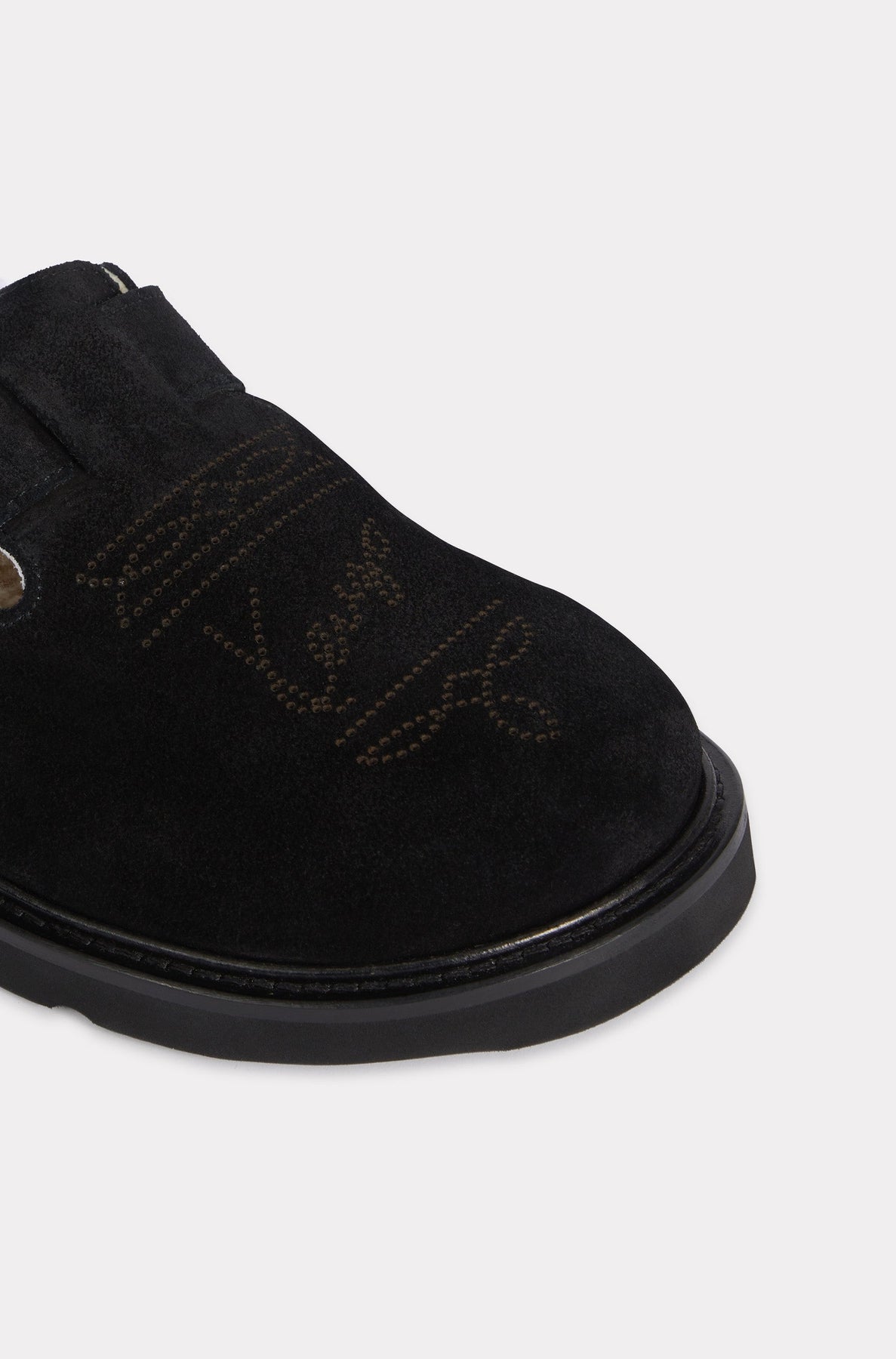 Kenzo Matto clogs in leather - Black