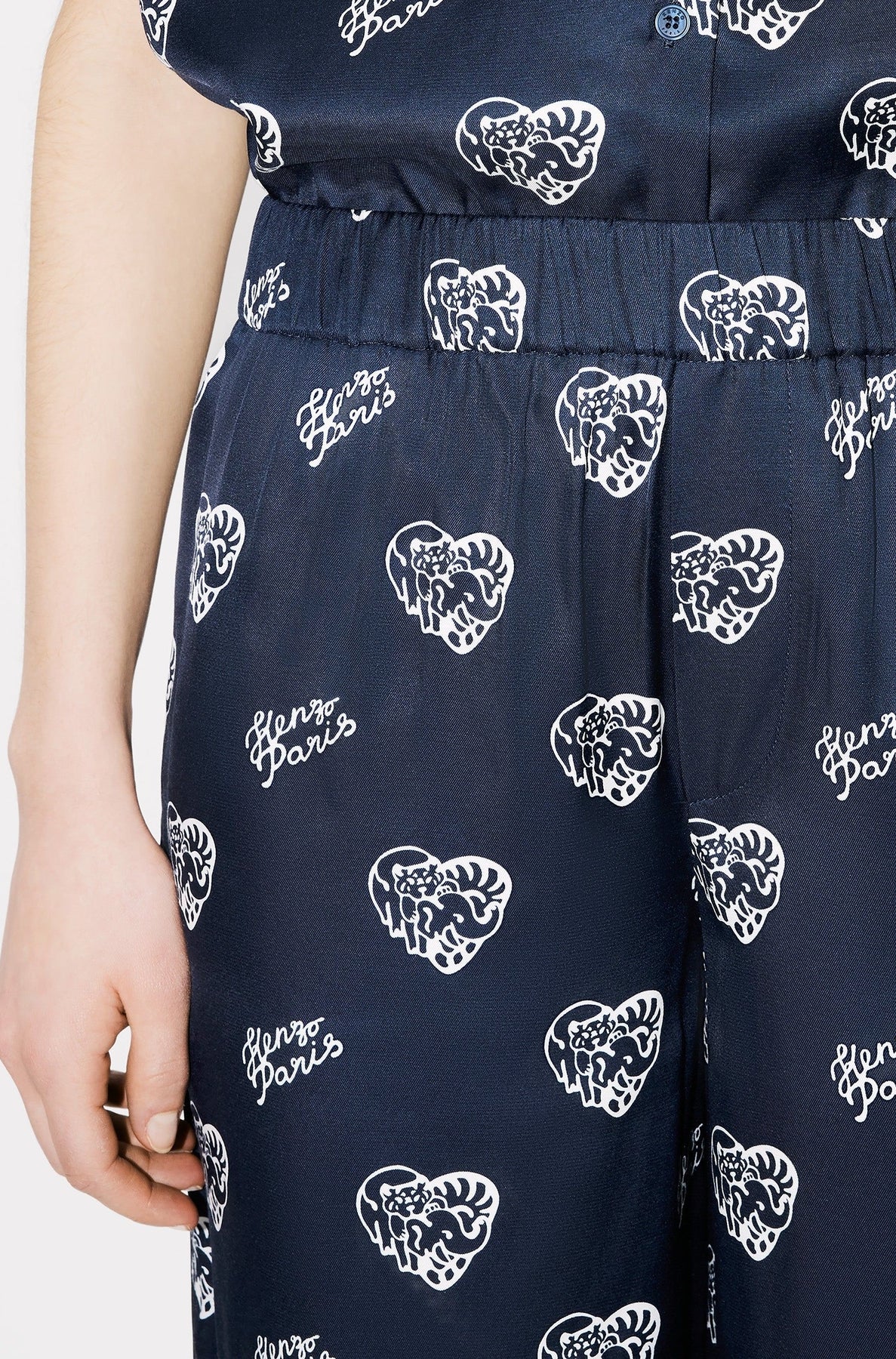 Pantalon de pyjama Kenzo Jungle Heart - Midnight Blue