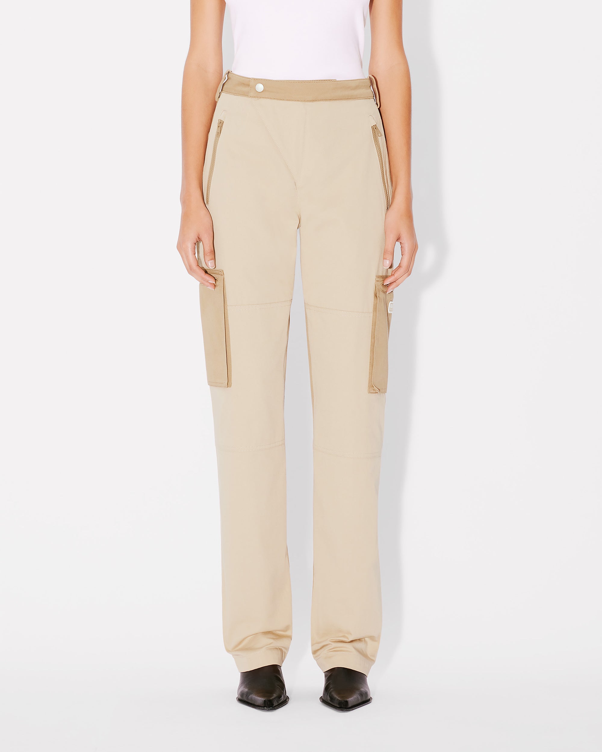 Cotton Fitted Cargo Pants