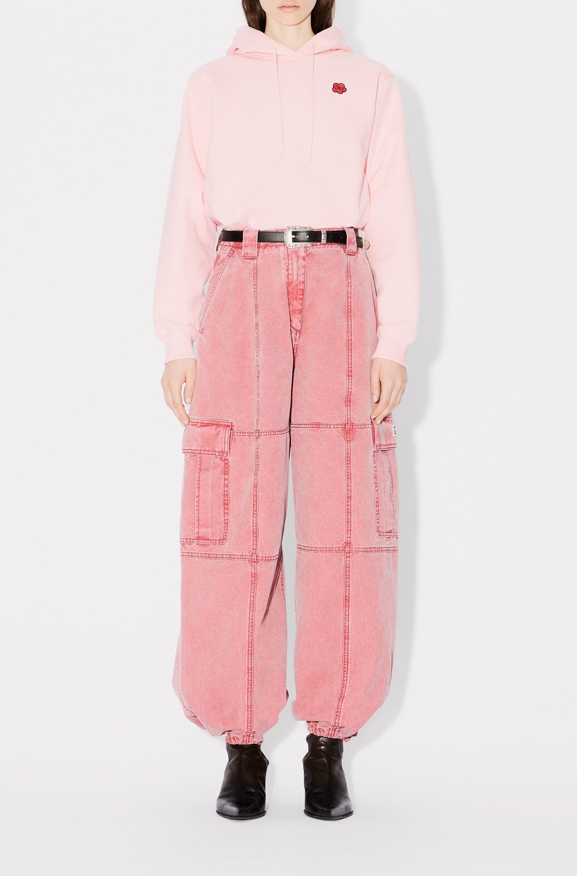 Pantalon cargo - Cherry
