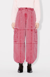 Pantalon cargo - Cherry