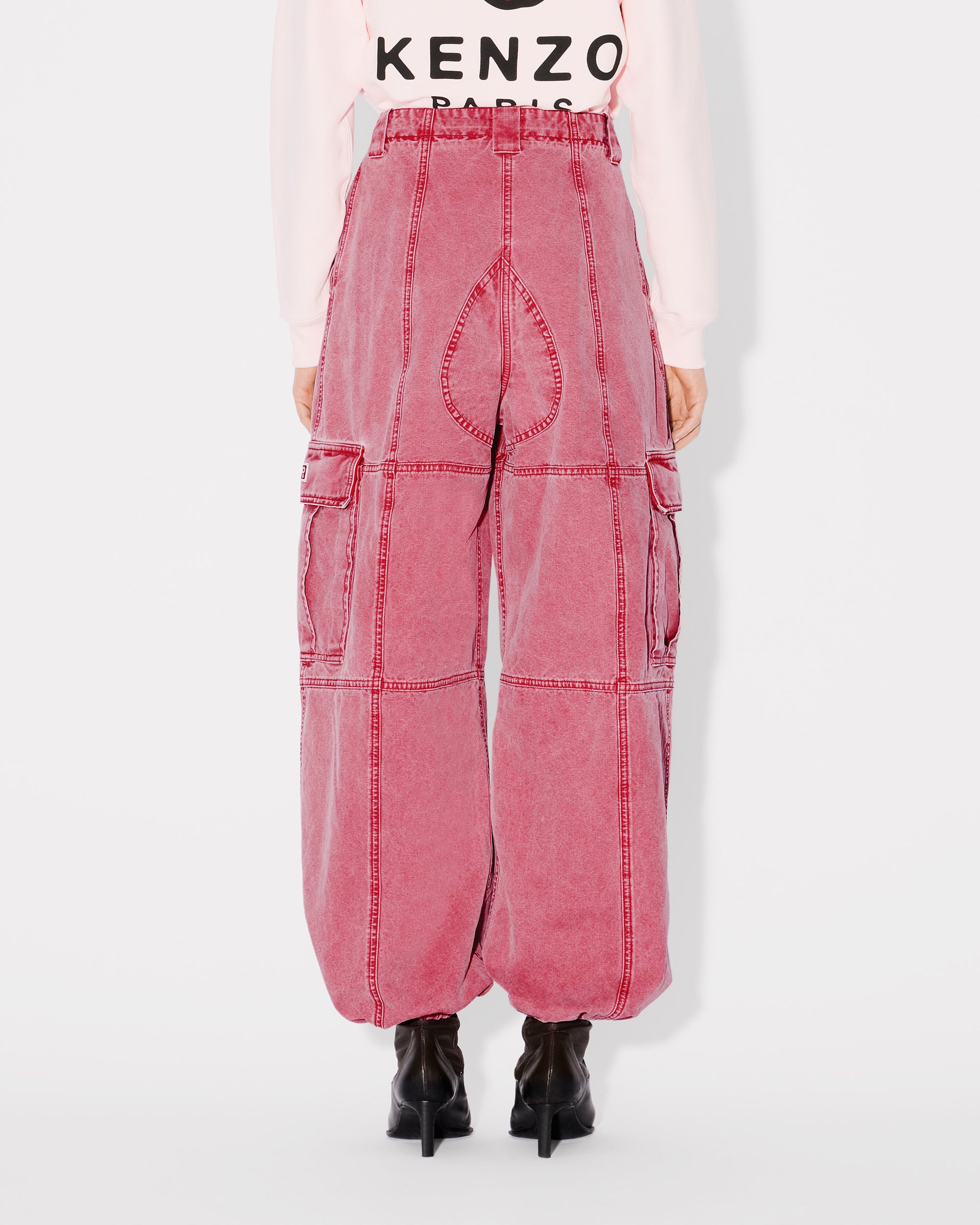 Dyed Canvas Cargo Pants