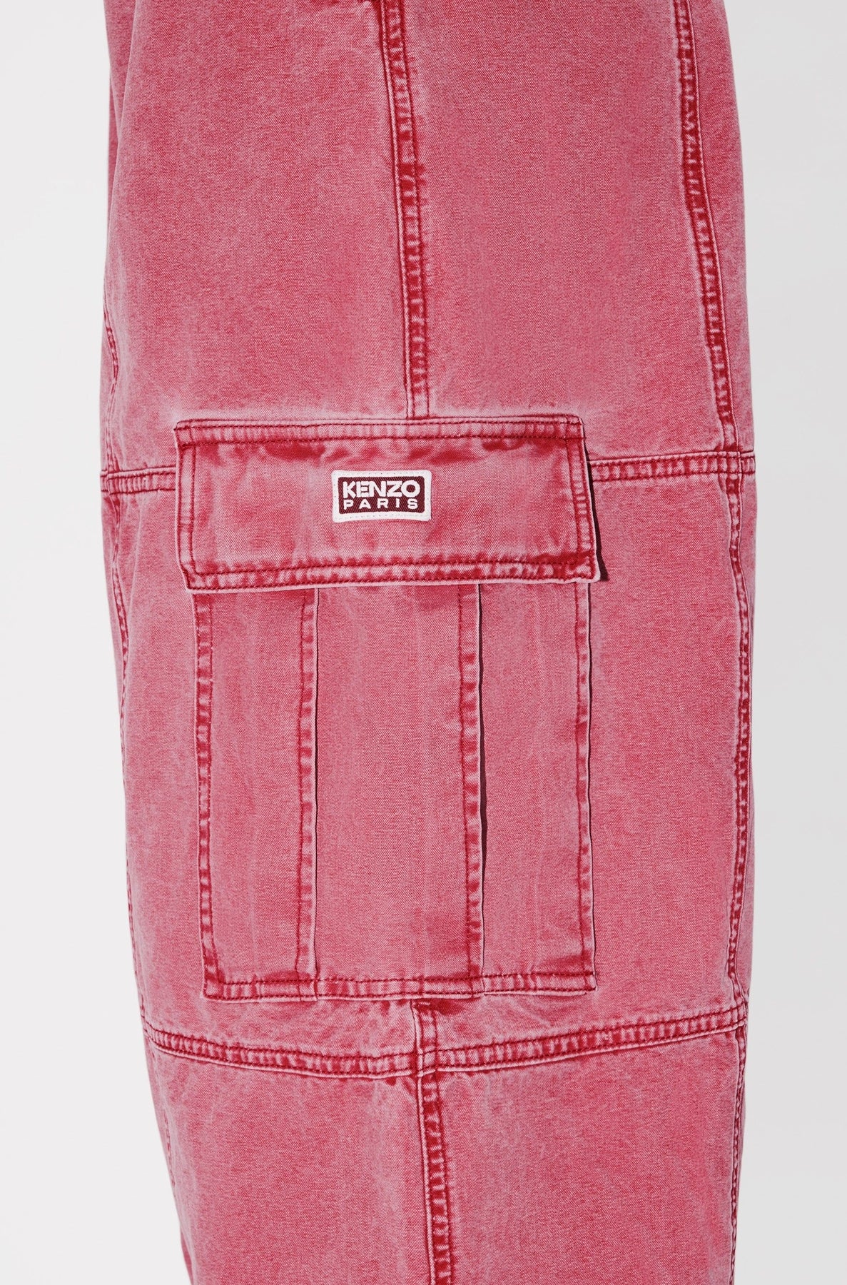 Pantalon cargo - Cherry