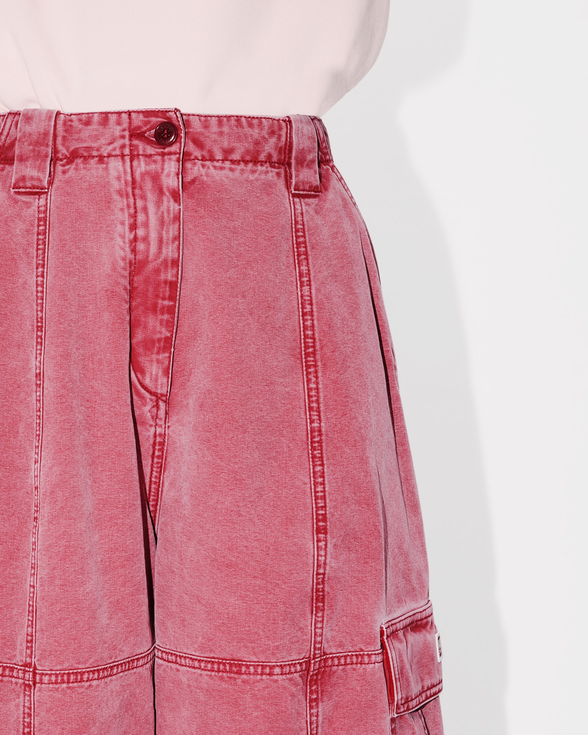 Dyed Canvas Cargo Pants