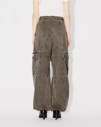 Dyed Canvas Cargo Pants