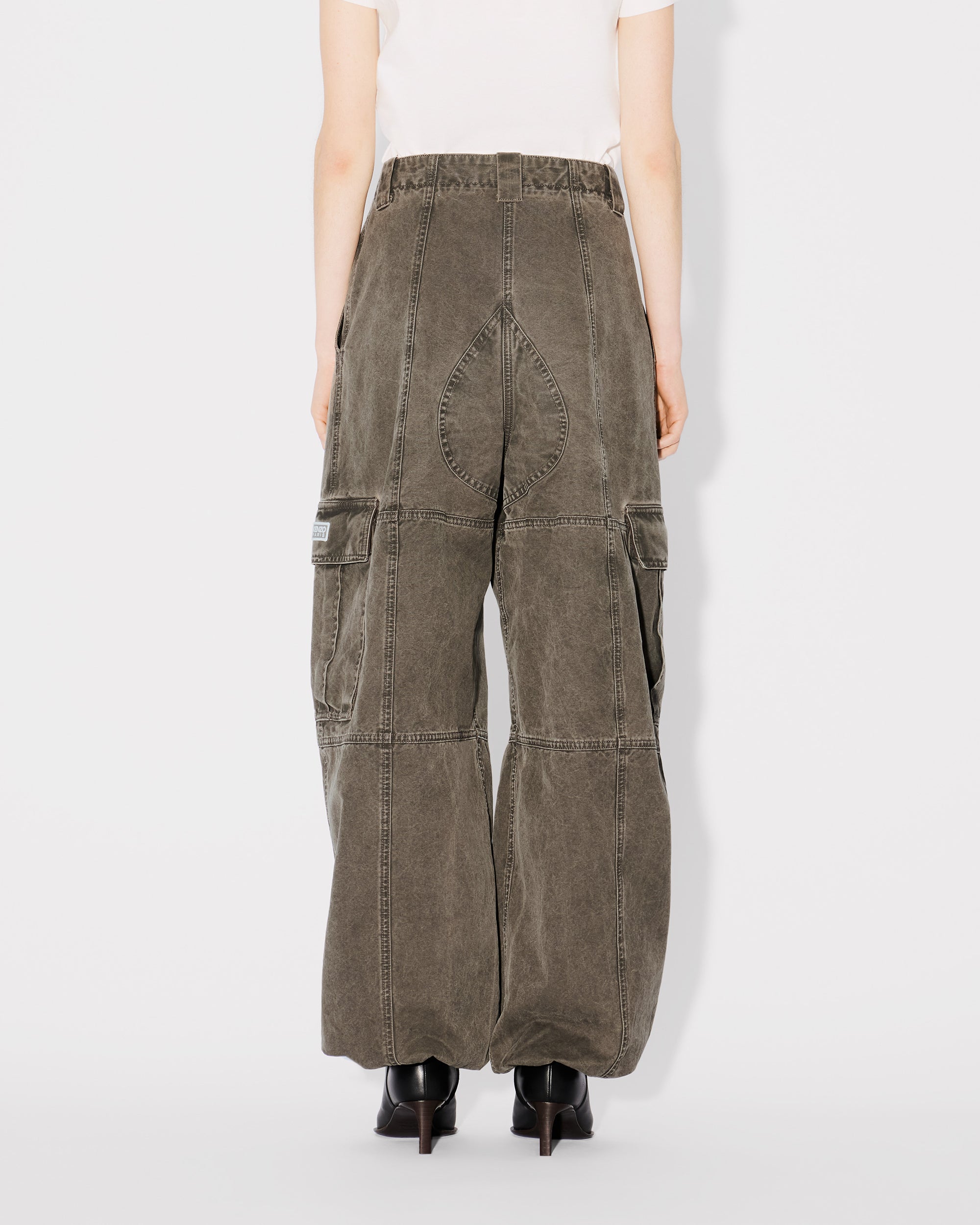 Dyed Canvas Cargo Pants