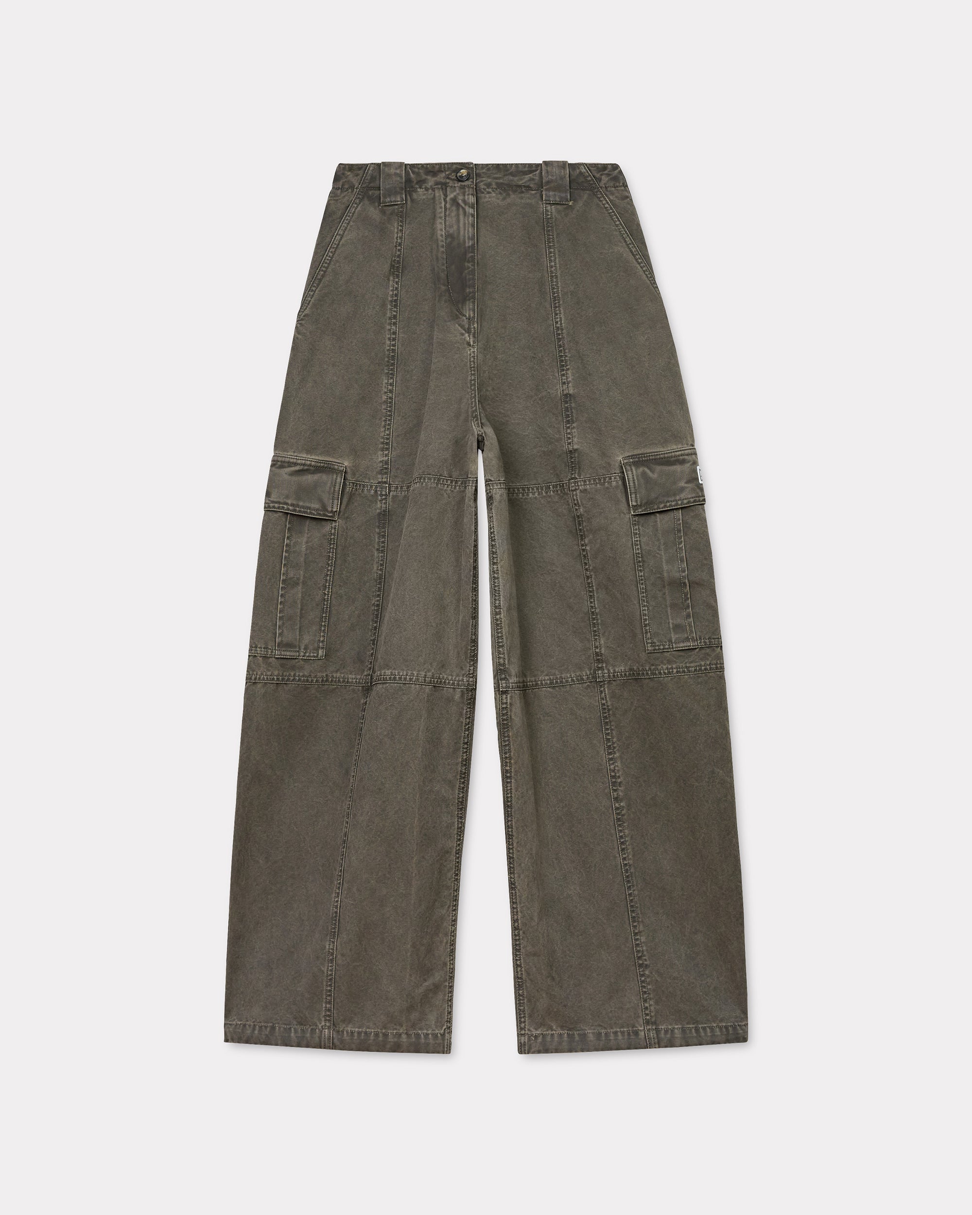 Dyed Canvas Cargo Pants