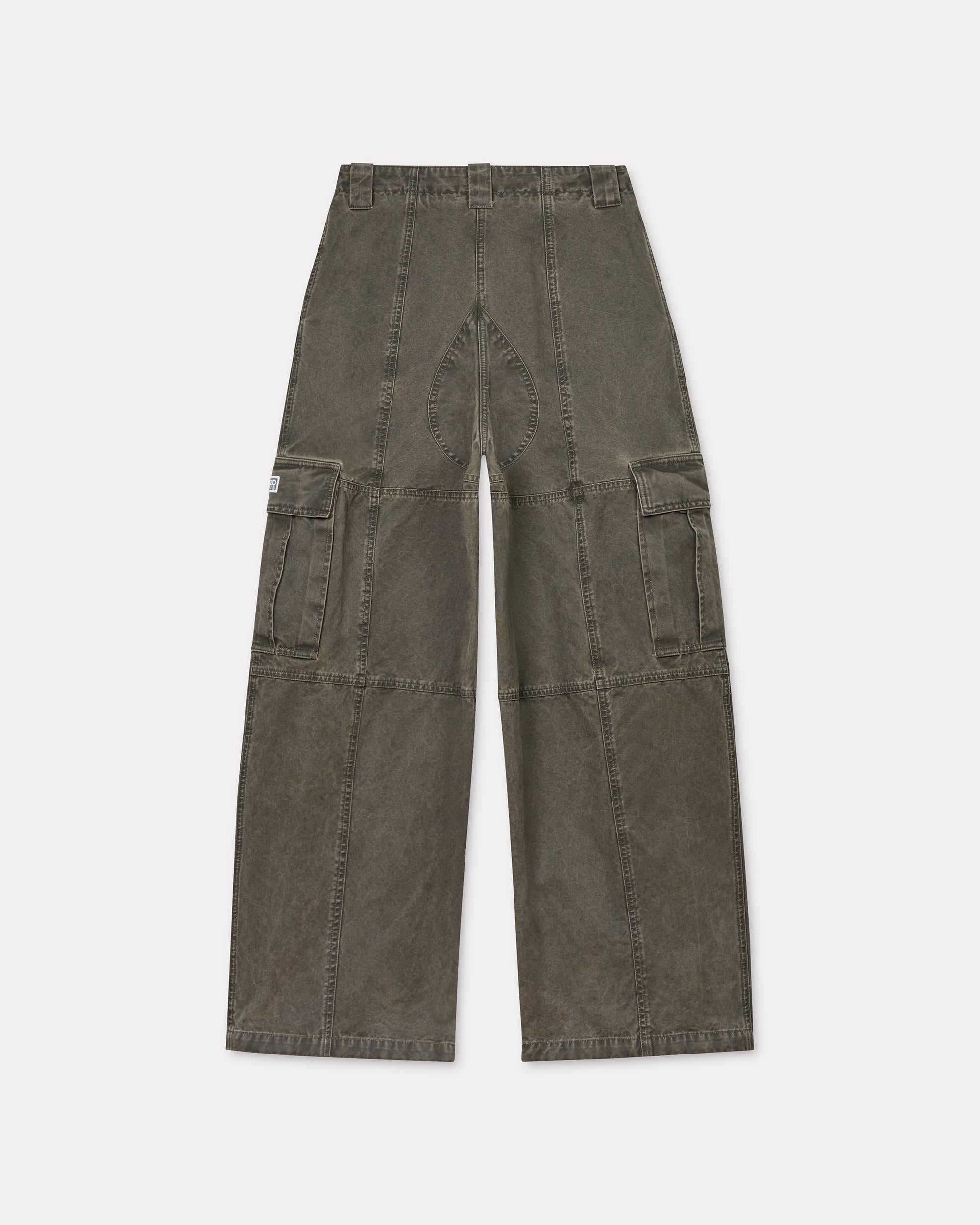 Dyed Canvas Cargo Pants