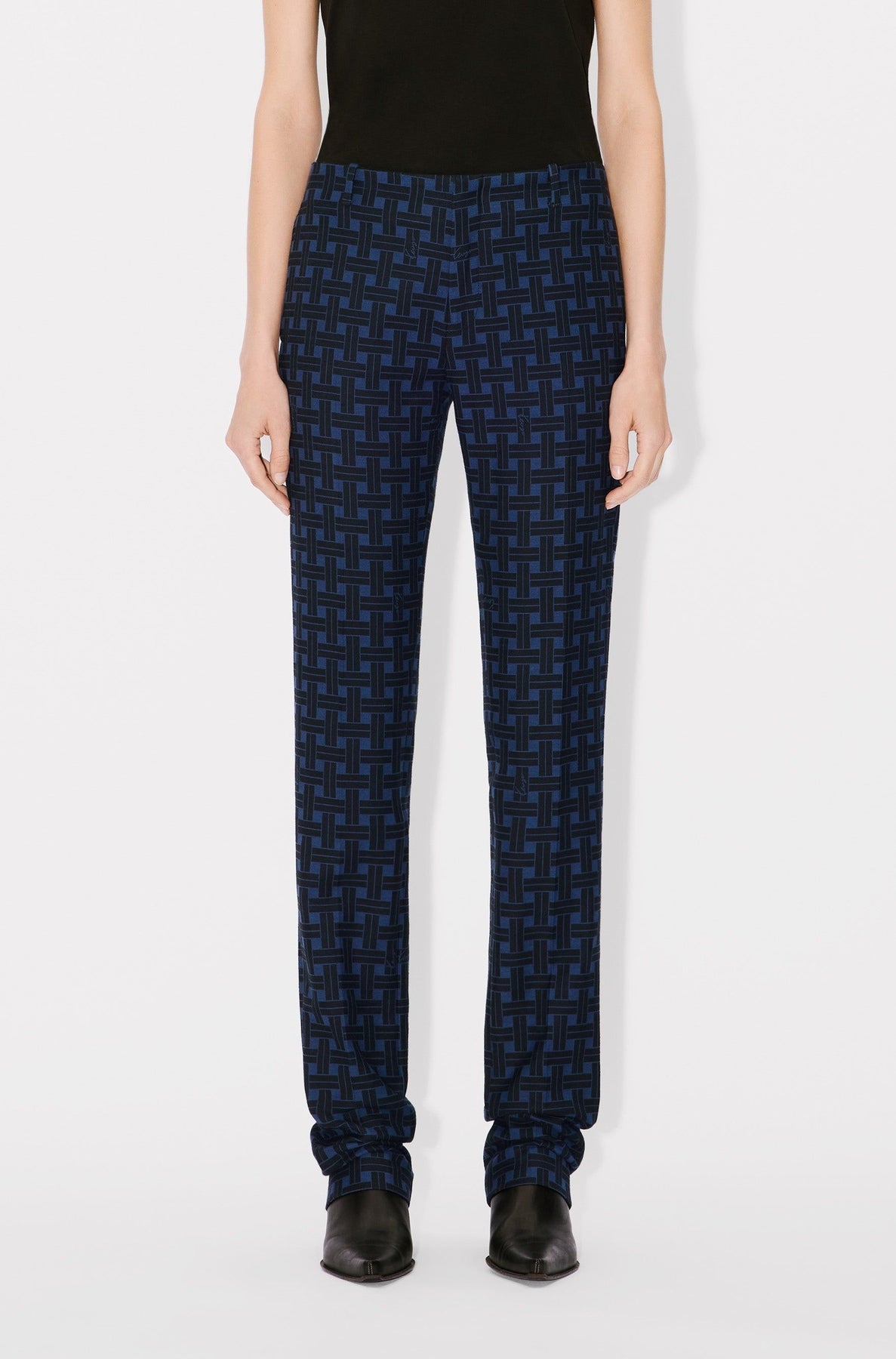 Pantalon cigarette Kenzo Weave - Midnight Blue
