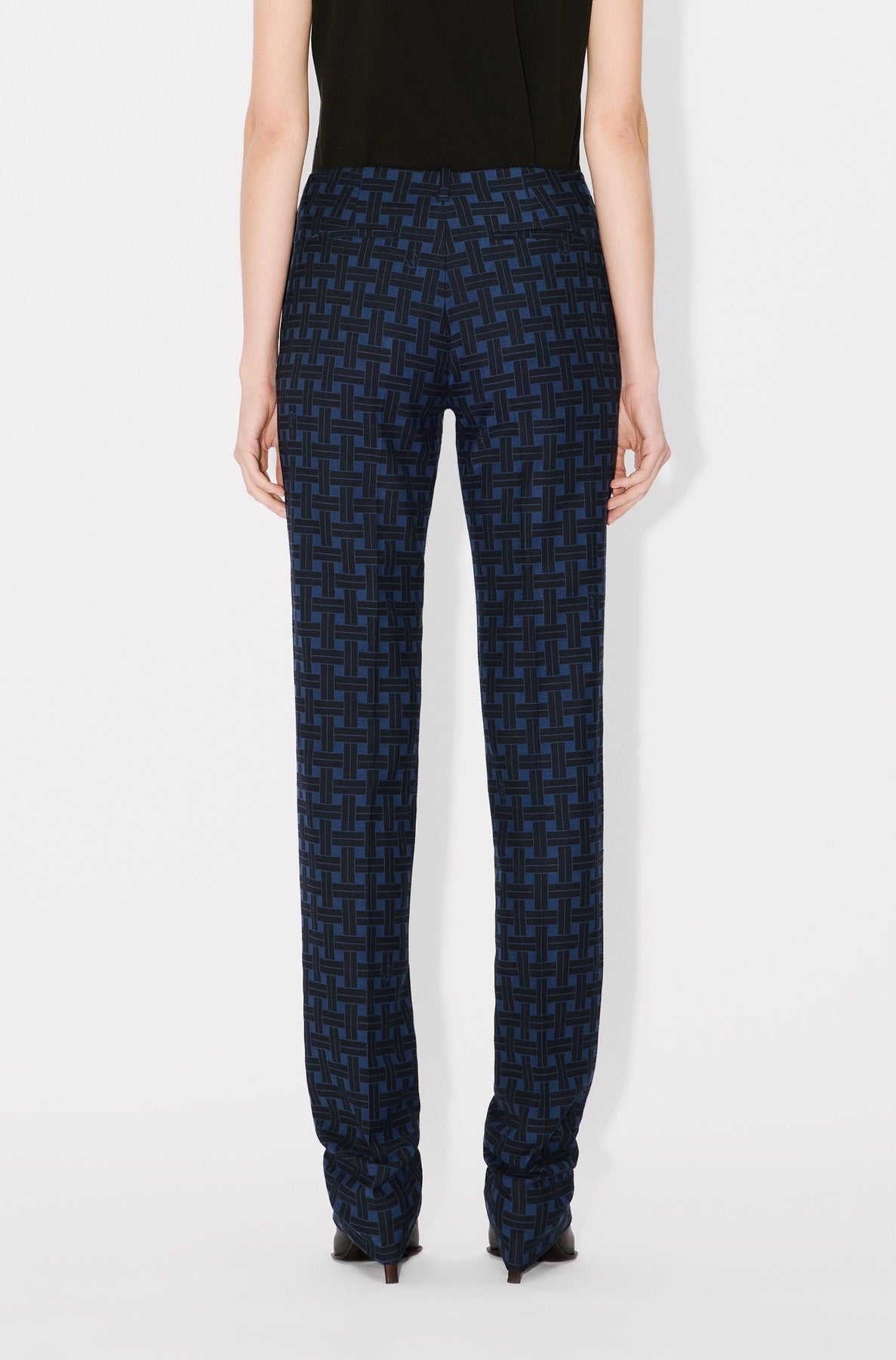Pantalon cigarette Kenzo Weave - Midnight Blue