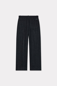 Pantalon de tailleur en laine - Black