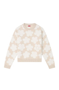 Hana Dots embroidered jumper in wool - Beige