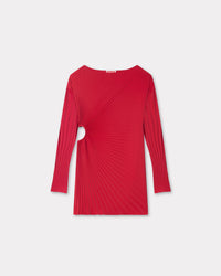 Sun-Ray Pleats Short Dress