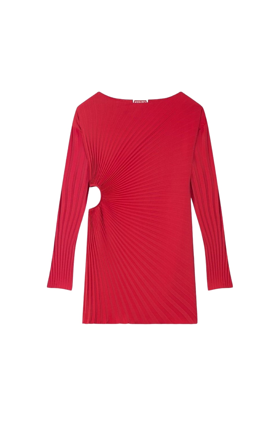 Robe courte en plissé soleil - Cherry