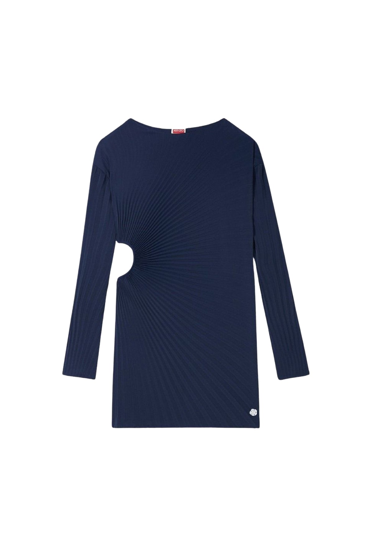 Robe courte en plissé soleil - Blue Black