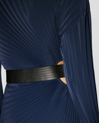 Sun-Ray Pleats Long Dress