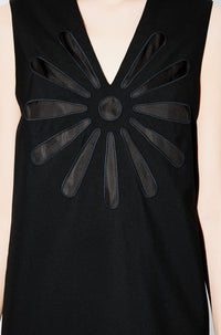 Robe Kenzo Marguerite en laine - Black