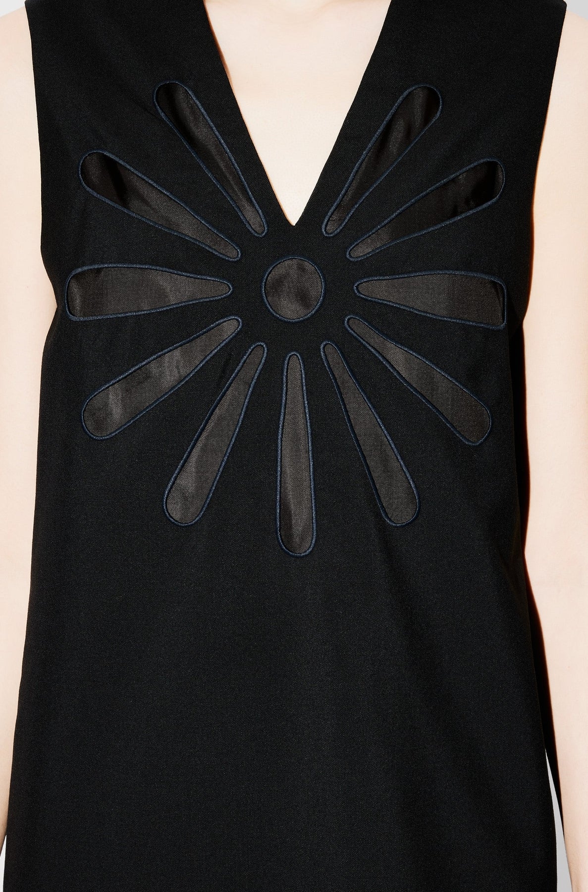 Robe Kenzo Marguerite en laine - Black