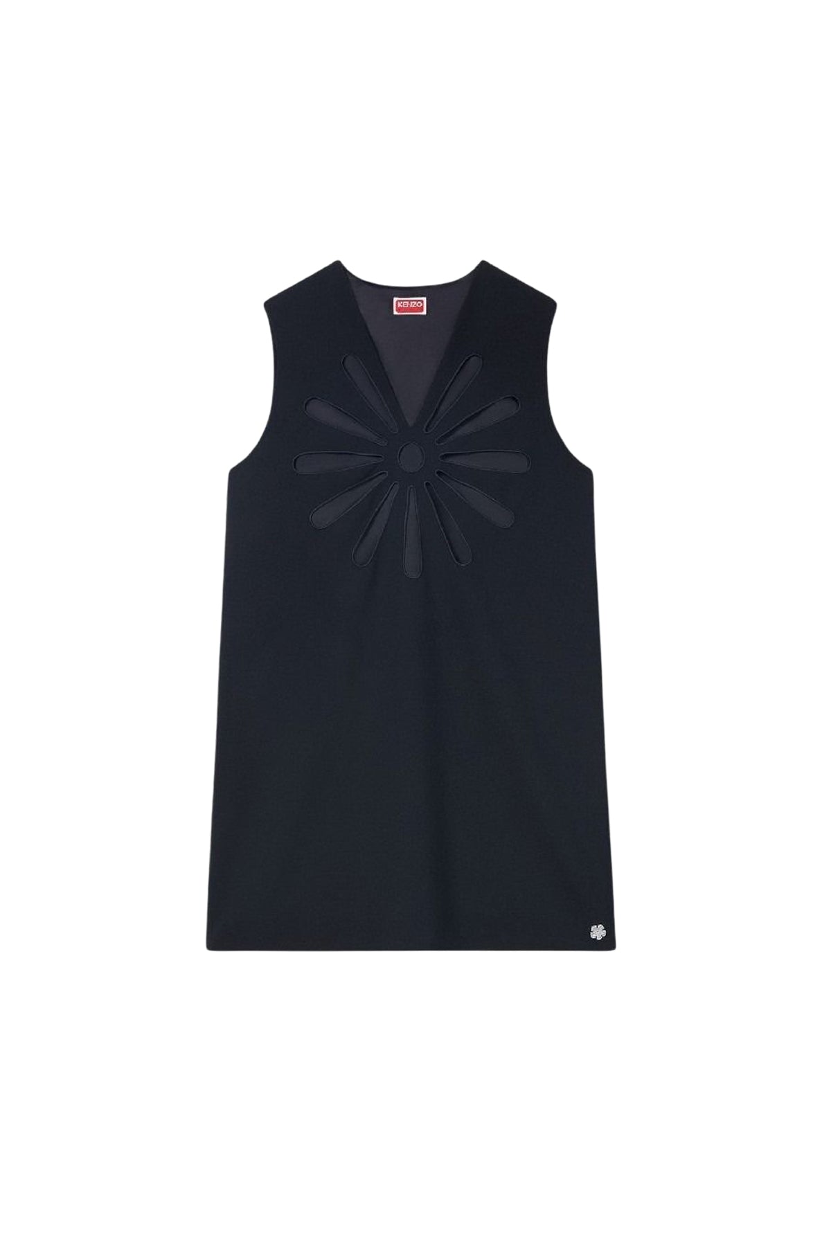 Robe Kenzo Marguerite en laine - Black